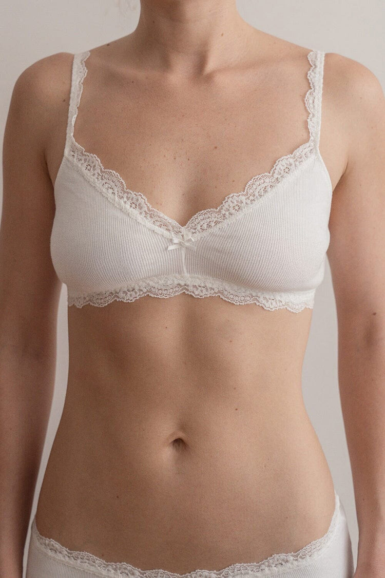 Lace Bra | White / XS/S