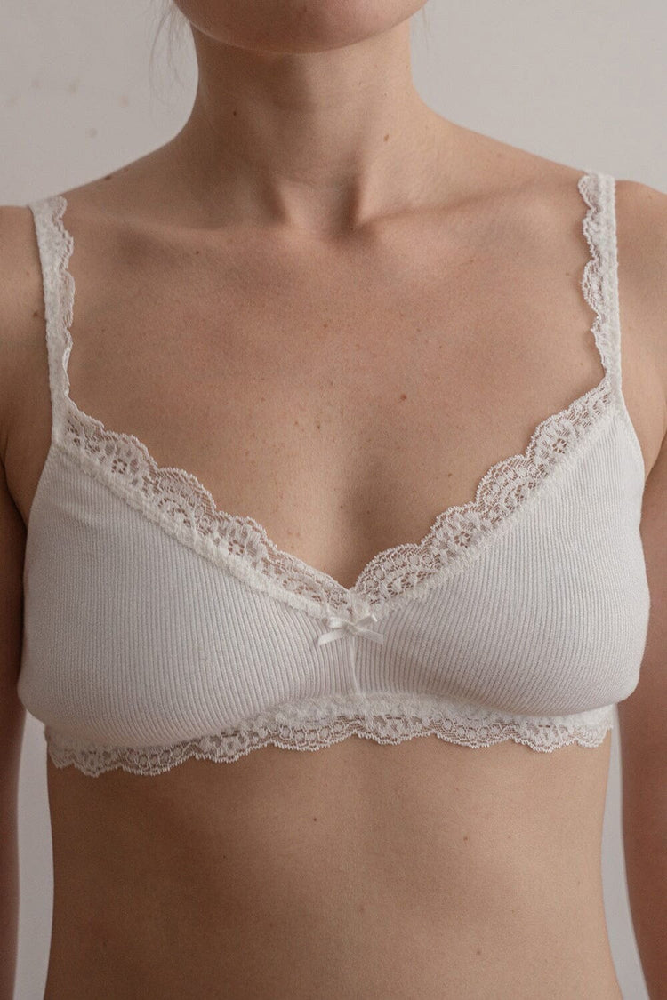 Lace Bra | White / XS/S