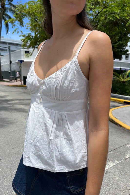 Camisole Brandy Melville White size Taille Unique International in