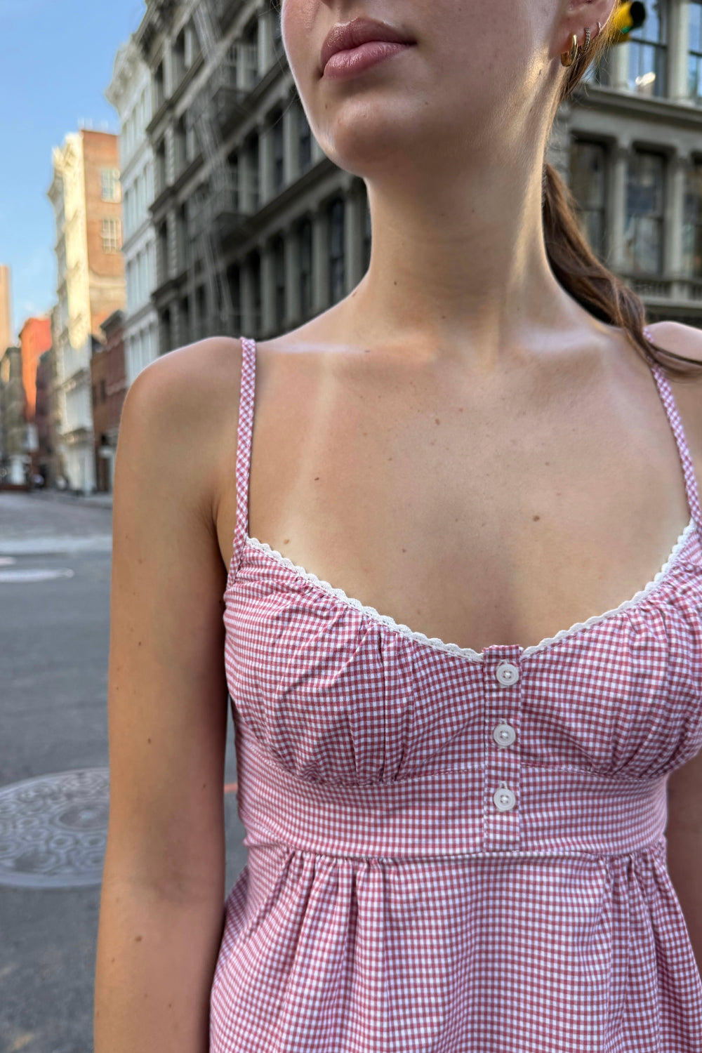 Red White Gingham / XS/S