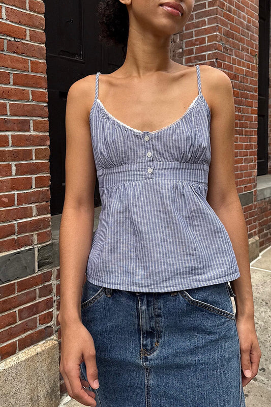 Washed Navy Double Stripes / XS/S