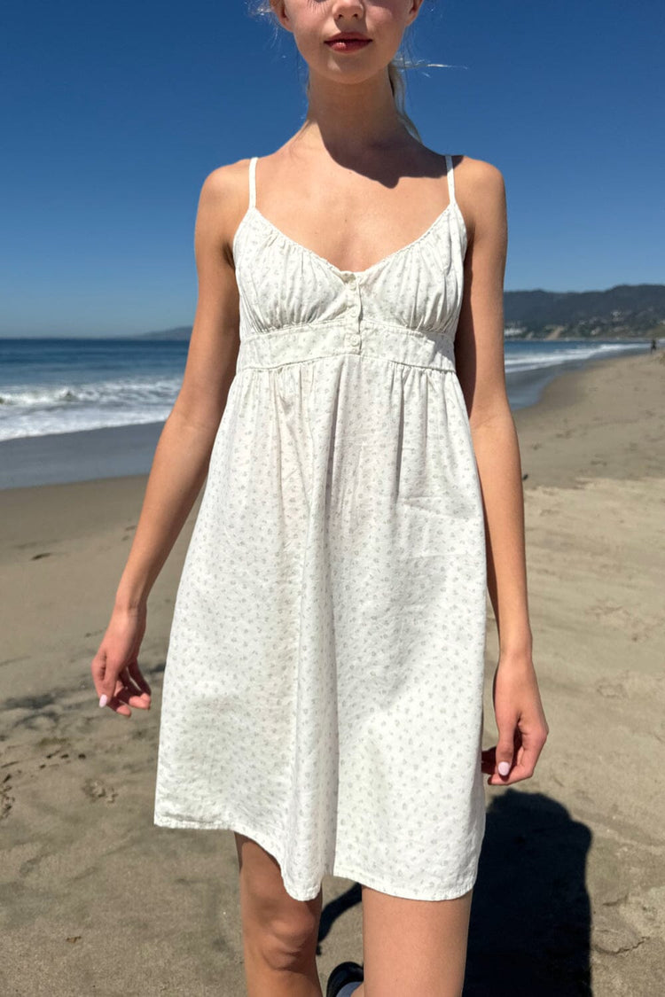 Arianna Floral Dress | Ivory Sage Green Floral / XS/S