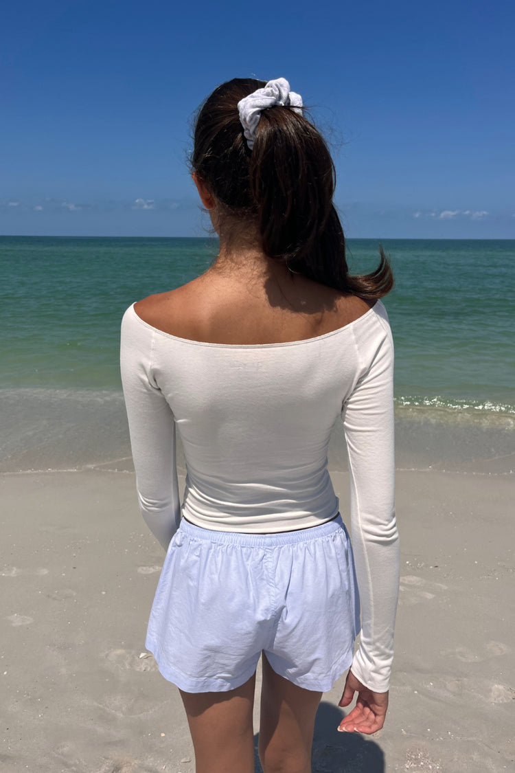 Mayson V-Neck Top | Natural White / XS/S