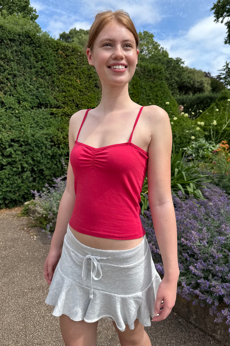 Faye Tank | Bright Red / XS/S