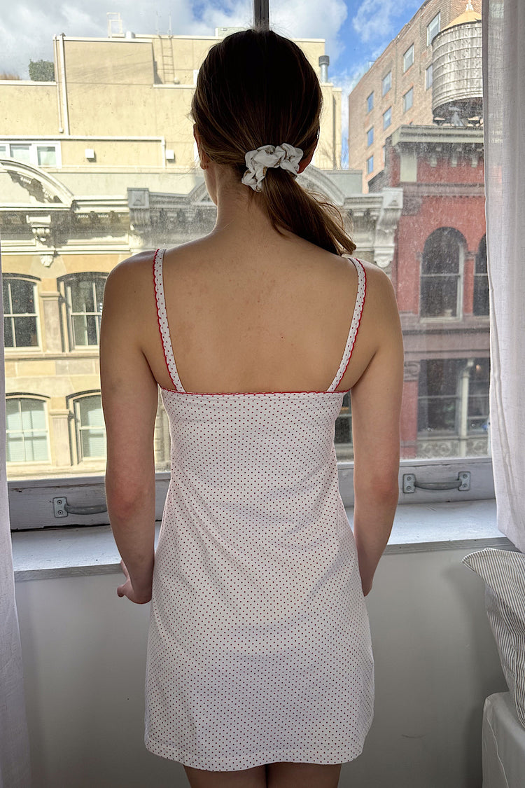 Rebekah Dress | White Red Polka Dots / XS/S
