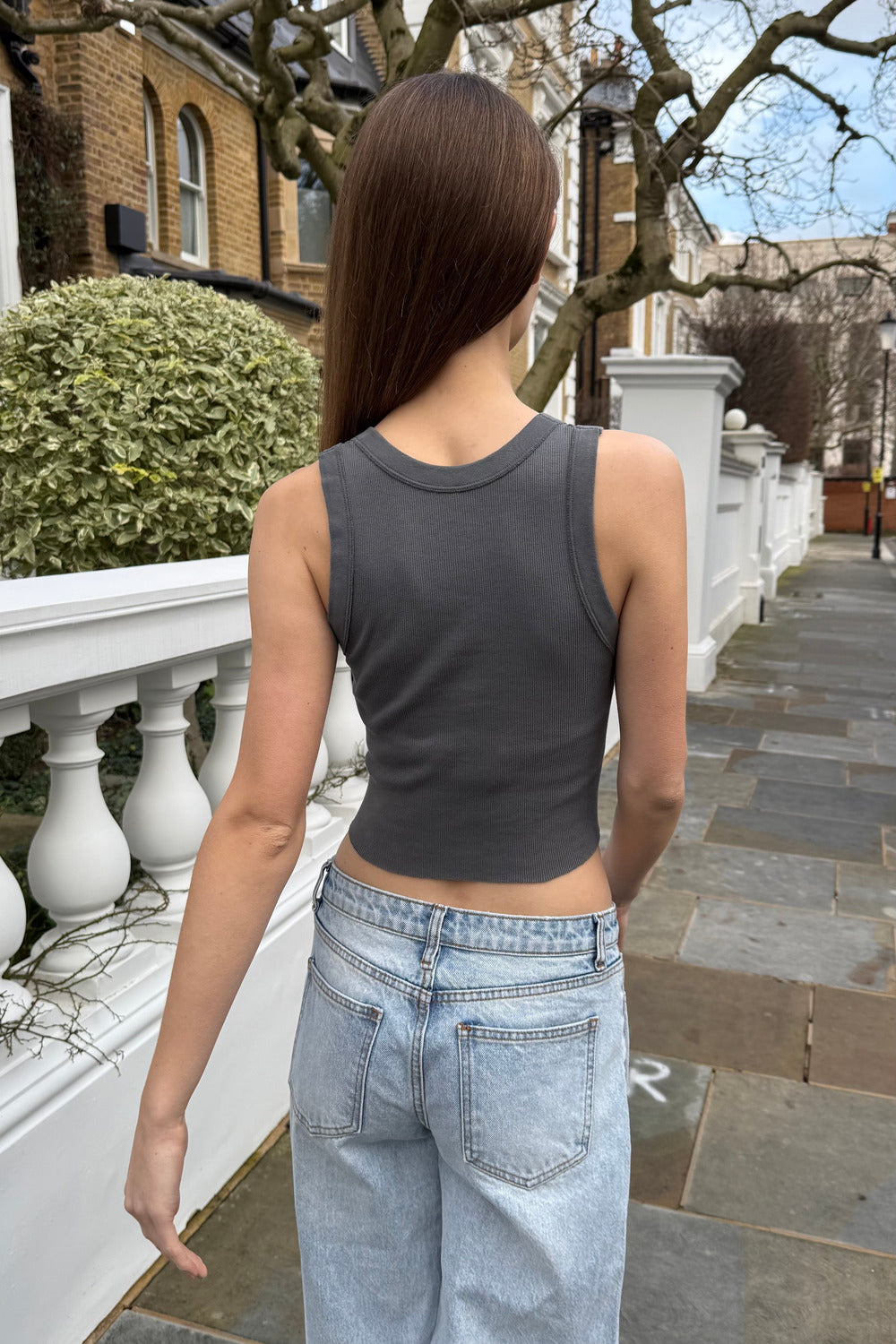 Connor Tank | Distressed Grey / S