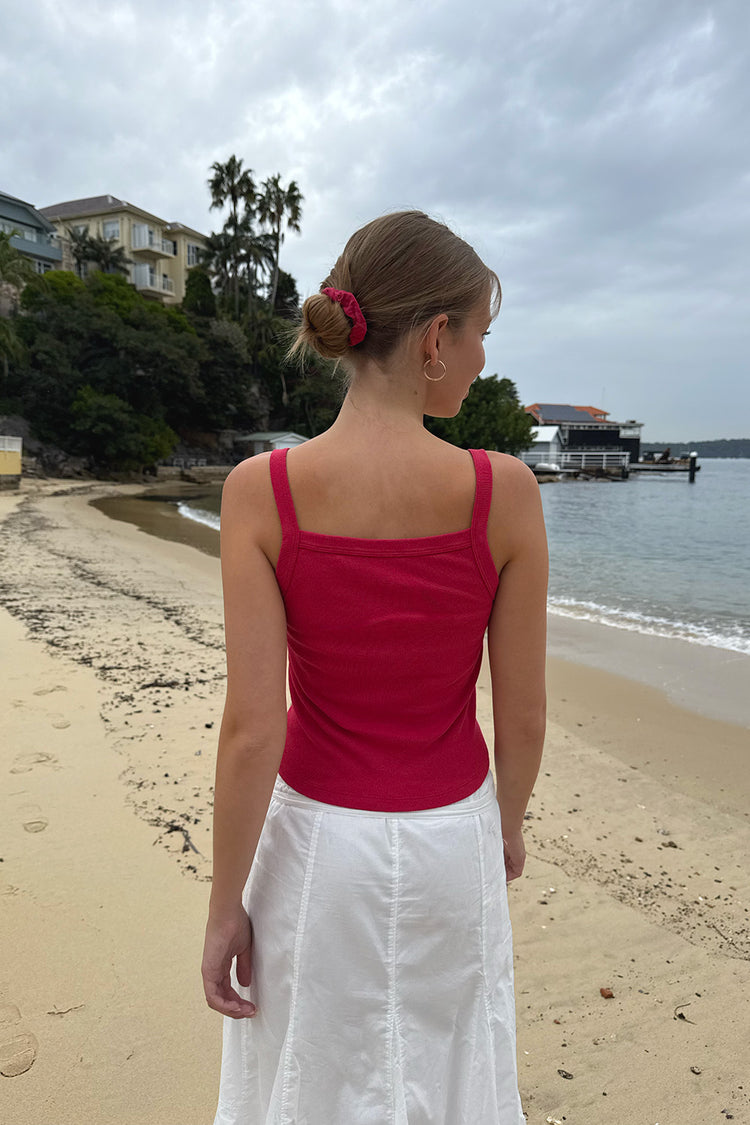 Belle Tank | Bright Red / XS/S