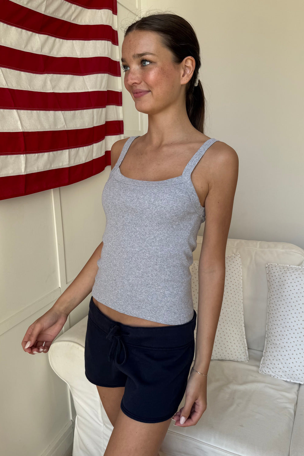 Belle Tank | Heather Grey / XS/S