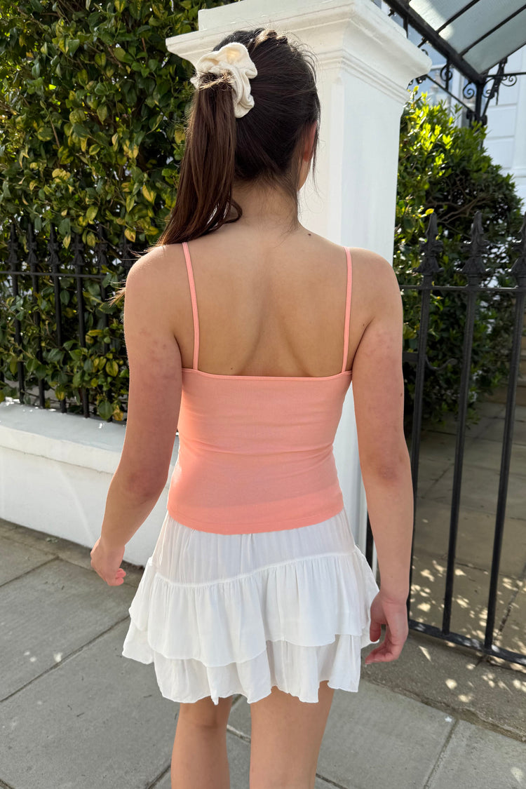 Skylar Basic Tank | Light Coral / XS/S