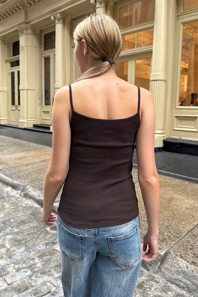 Amaya Tank | Dark Brown / XS/S