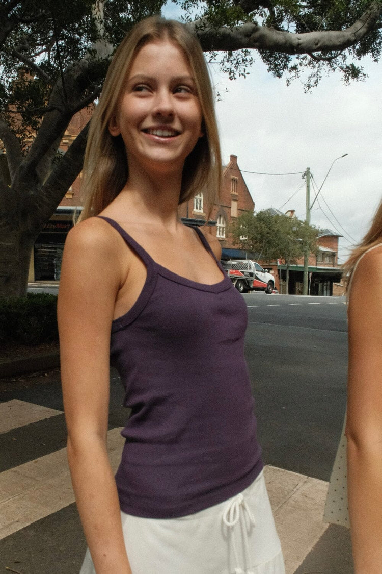 Belle Tank | Deep Purple / XS/S