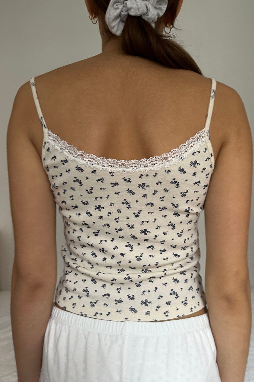 Ivory Blue Daisy Floral / XS/S