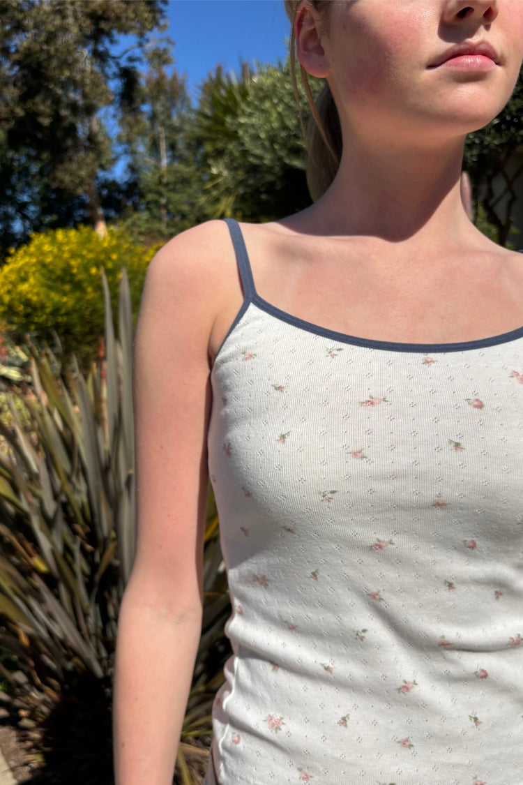 Skylar Floral Tank | Pink Rose Floral / XS/S