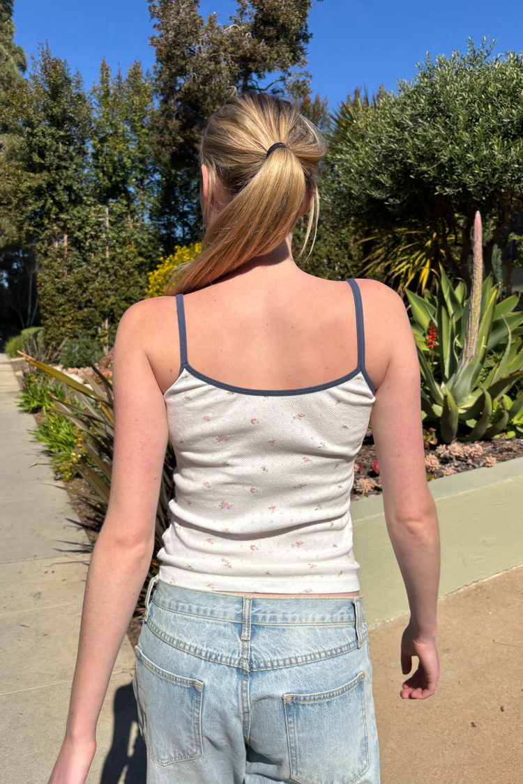 Skylar Floral Tank | Pink Rose Floral / XS/S