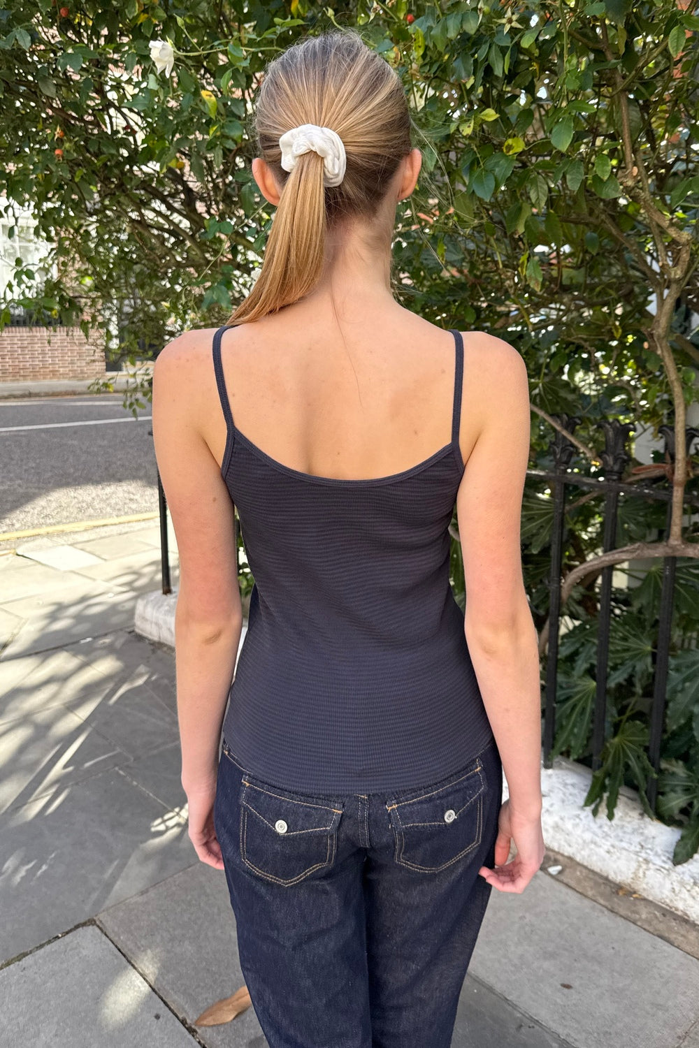 Skylar Stripes Tank | Navy Blue Purple Stripes / XS/S