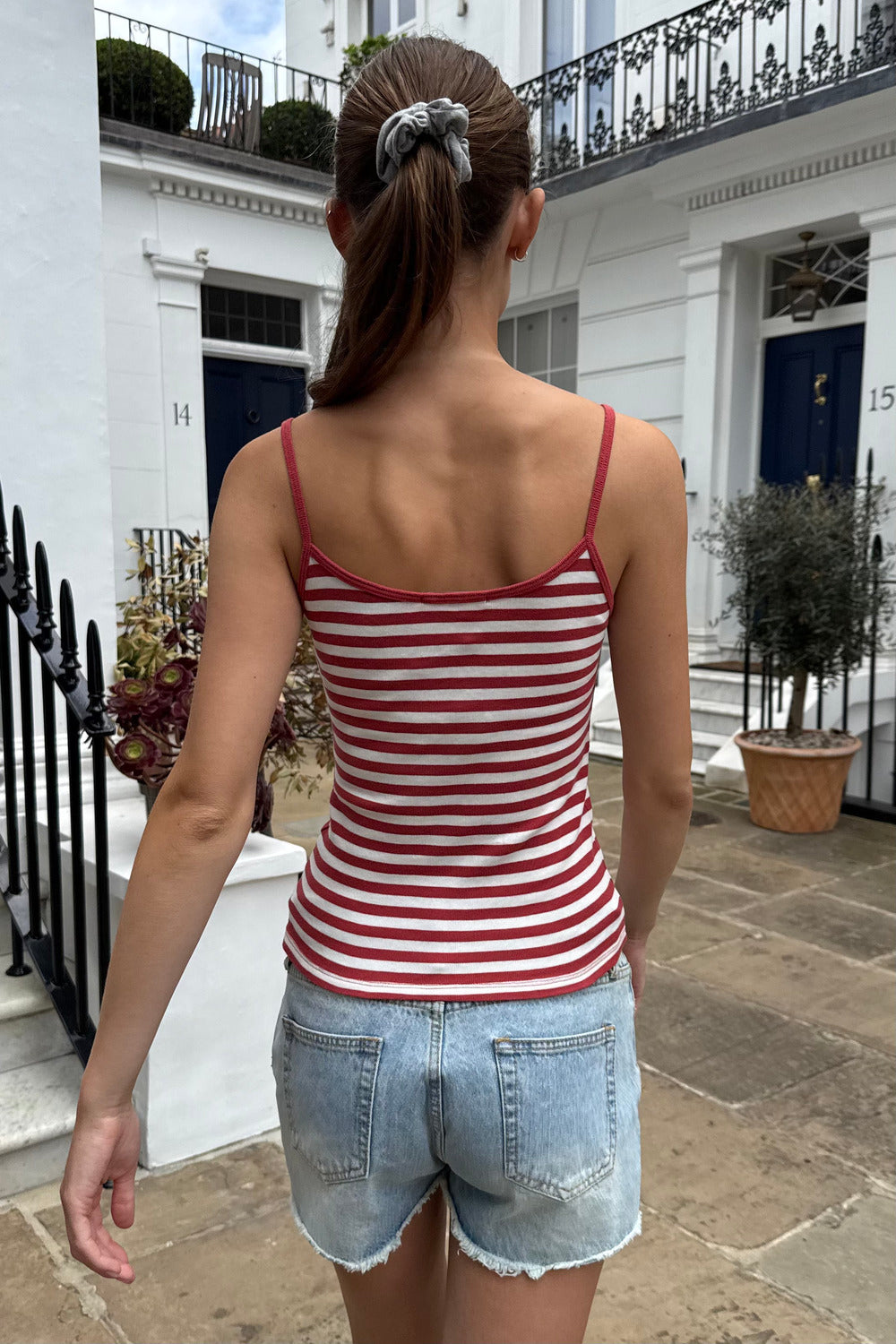 White Red Stripes / XS/S
