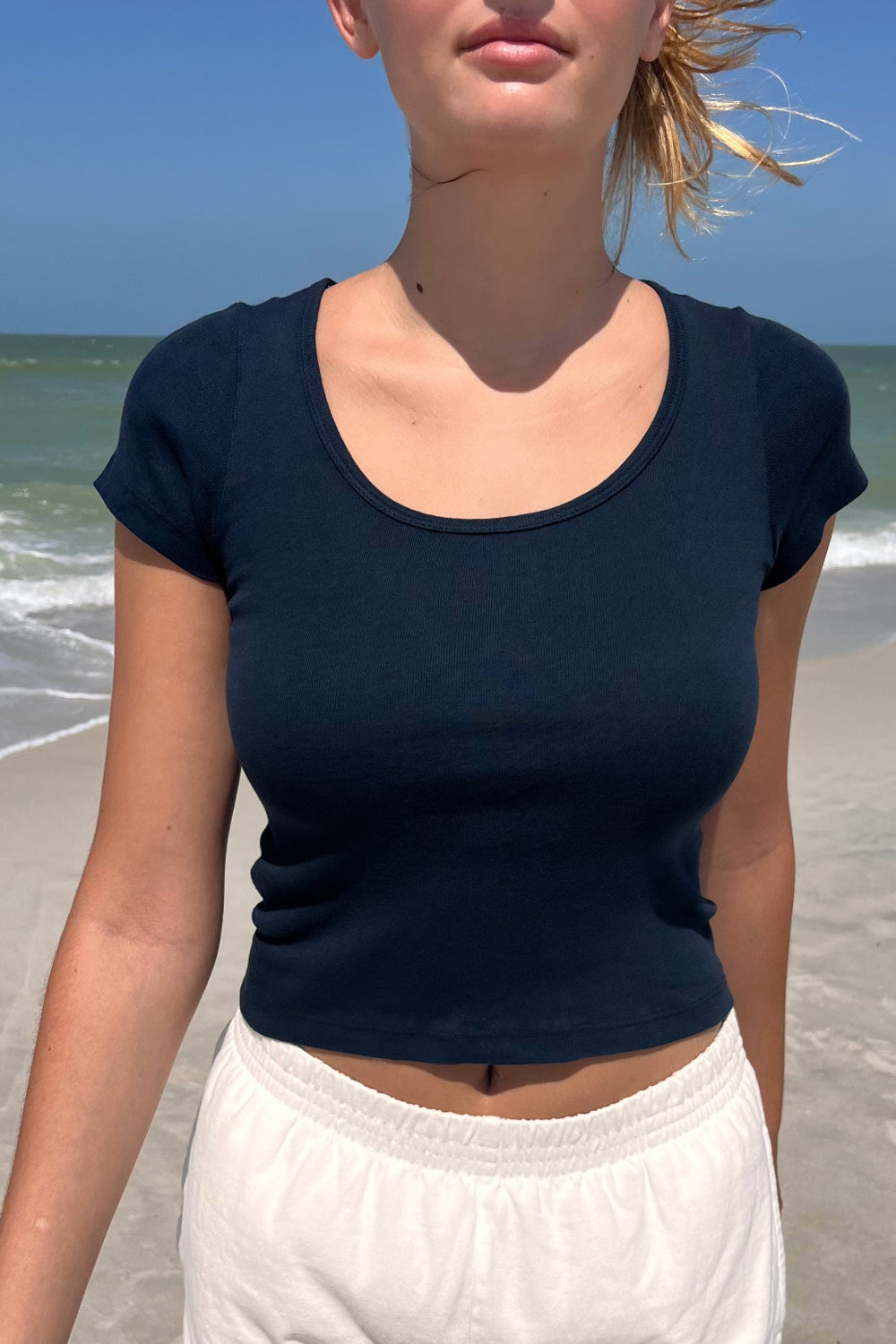 Zelly Basic Top | Navy Blue / XS/S