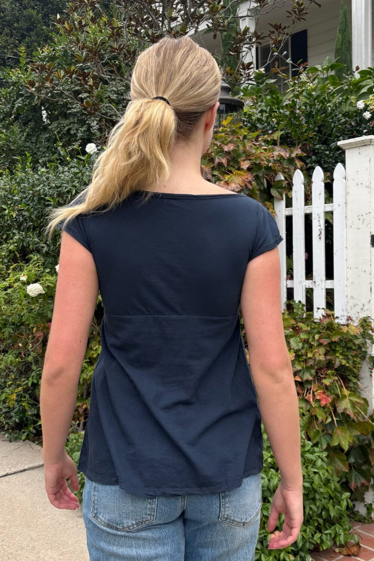 Malika Top | Navy Blue / XS/S