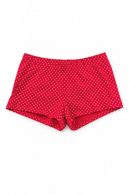 Red With White Polka Dots / XS/S