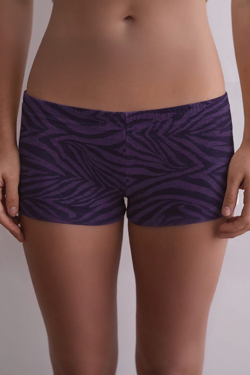 Zebra Boxer Underwear | Purple Zebra Print / XS/S