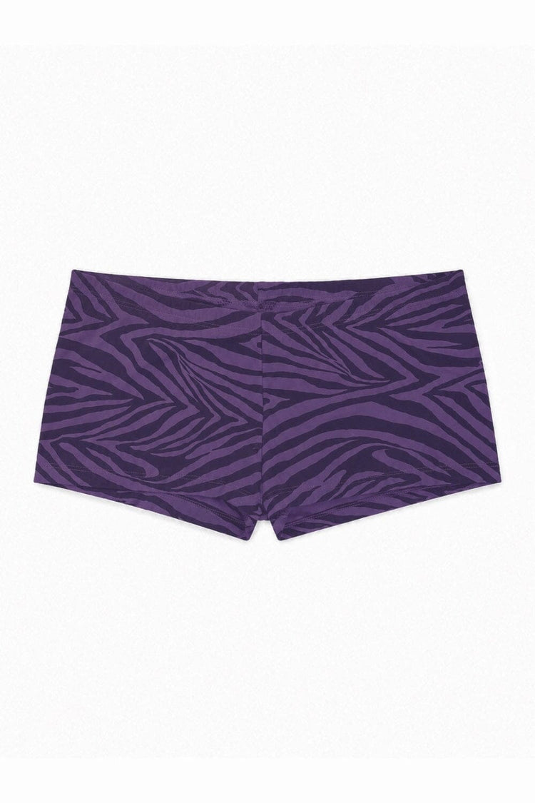 Zebra Boxer Underwear | Purple Zebra Print / XS/S