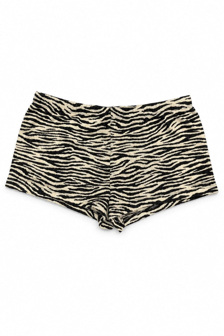 Zebra Boy Shorts | Ivory Zebra Print / XS/S
