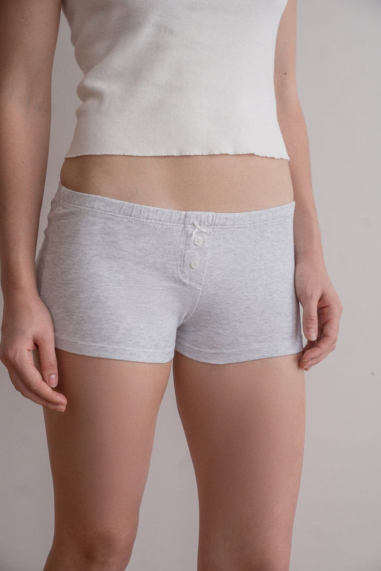 Bow Boxer Underwear | Silver Grey / XS/S