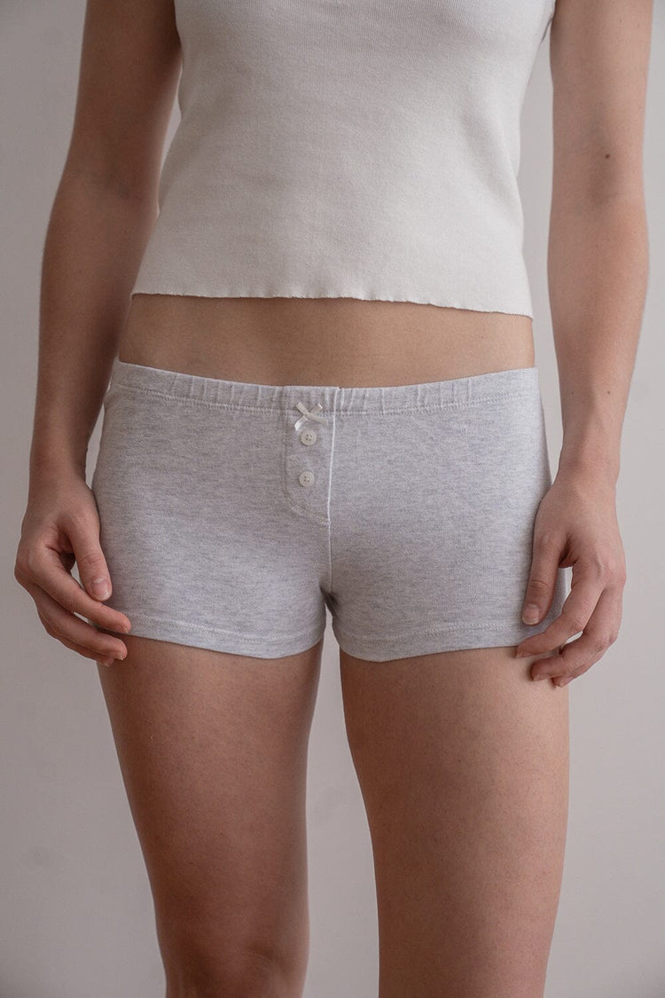 Bow Boxer Underwear | Silver Grey / XS/S