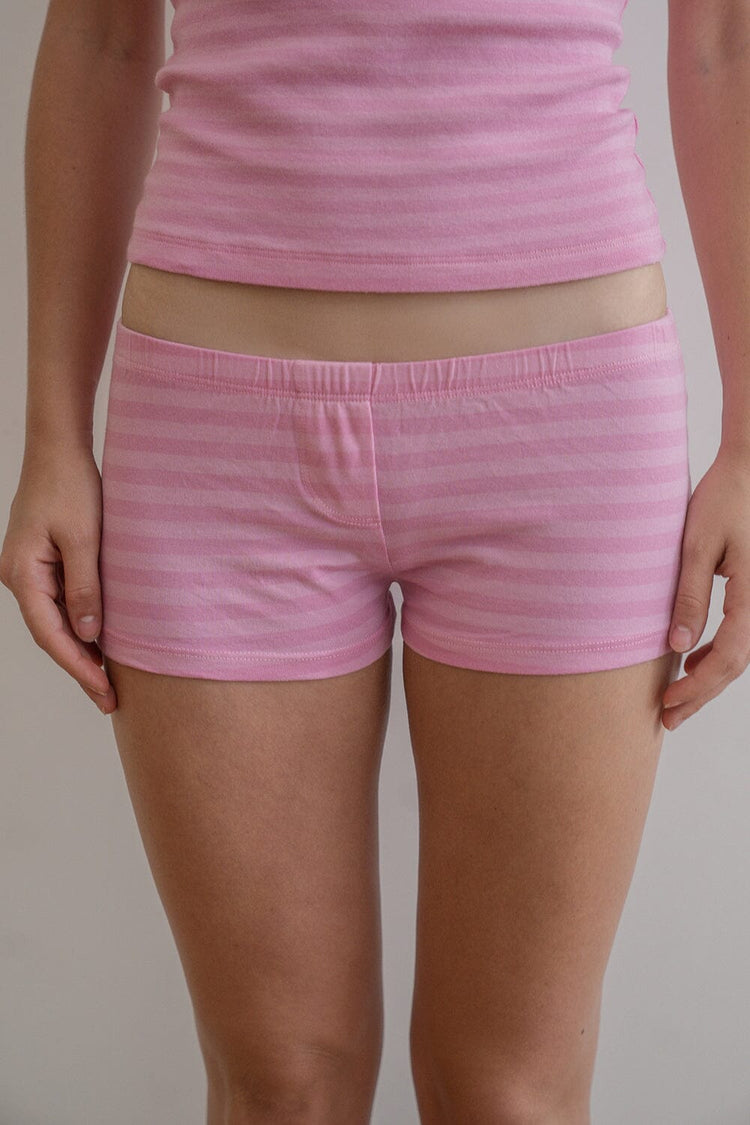 Boxer Underwear | Bubblegum Pink Stripes / XS/S
