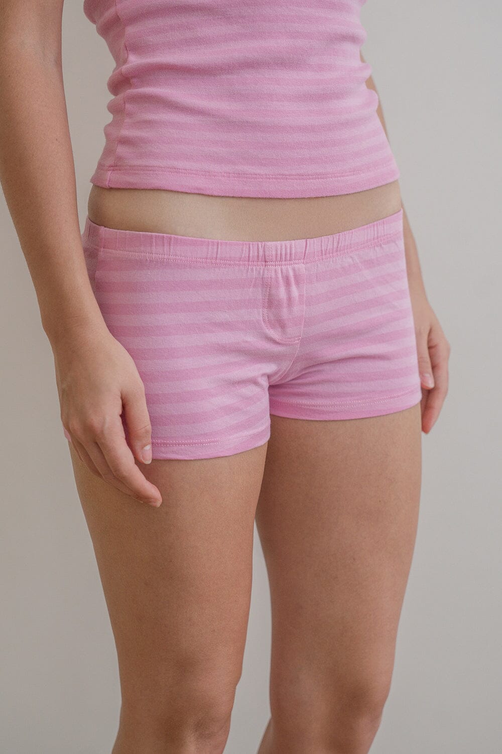 Boxer Underwear | Bubblegum Pink Stripes / XS/S