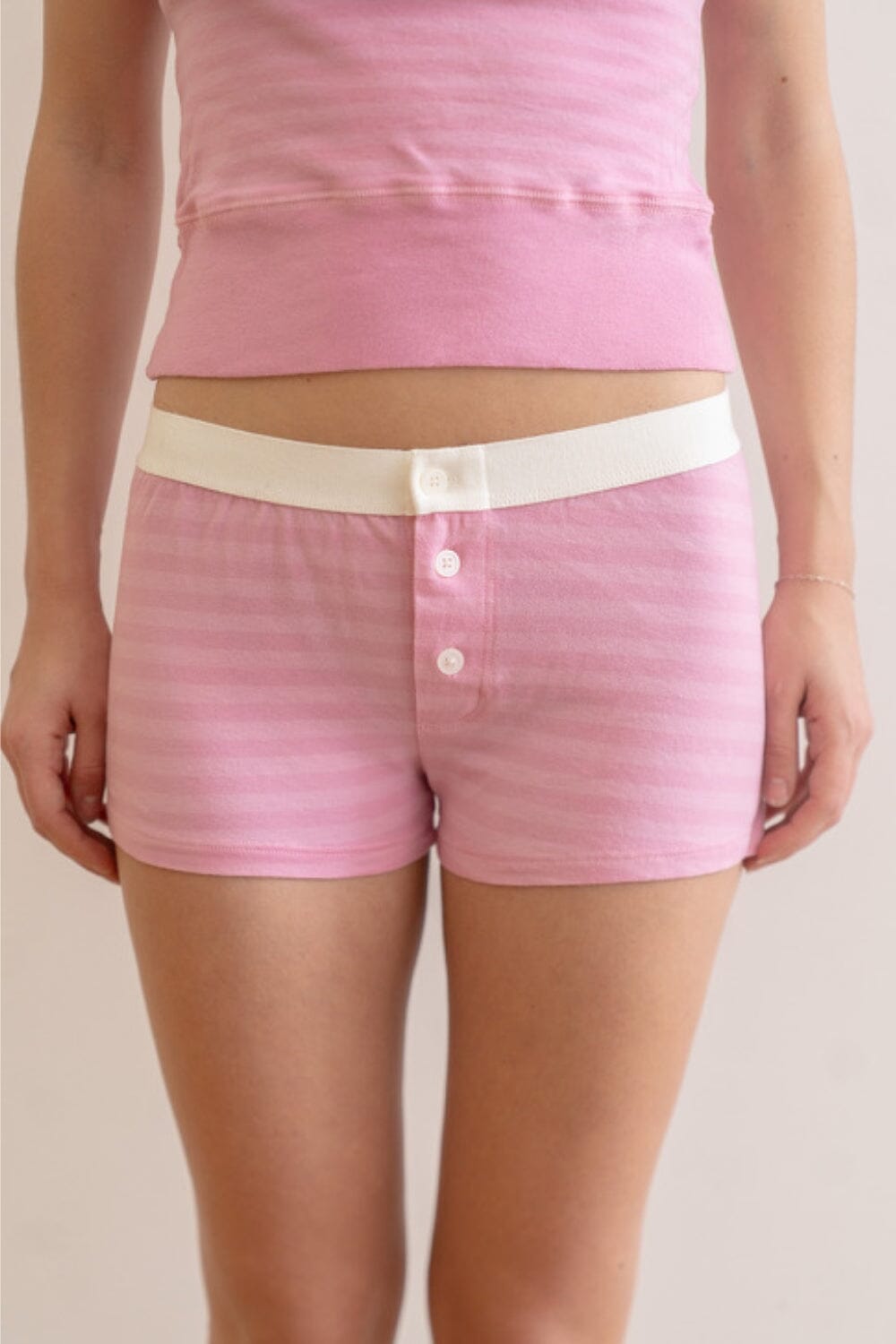 Boy Stripes Underwear | Bubblegum Pink Stripes / XS/S
