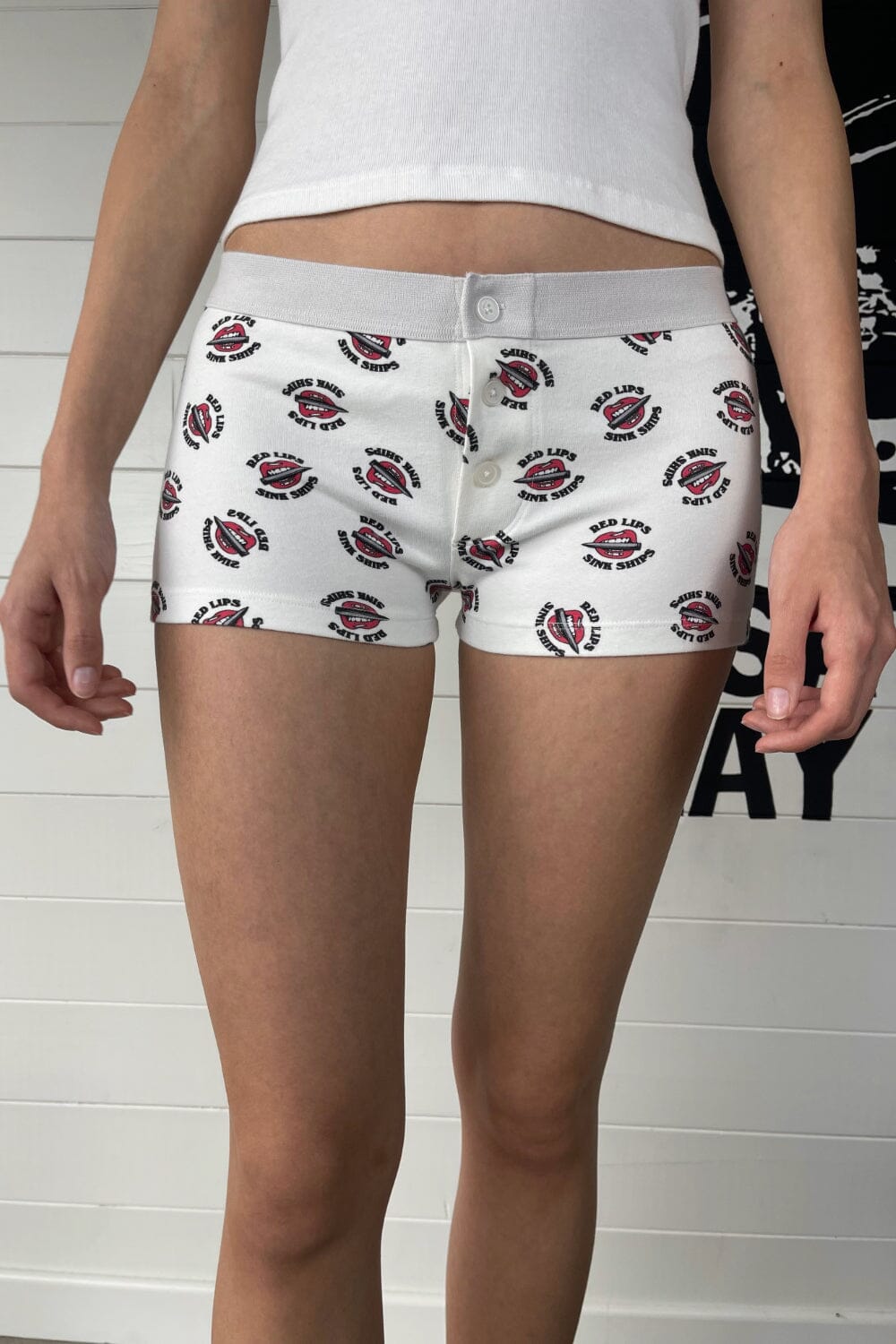 Boyshort Redlips Underwear Brandy Melville UK