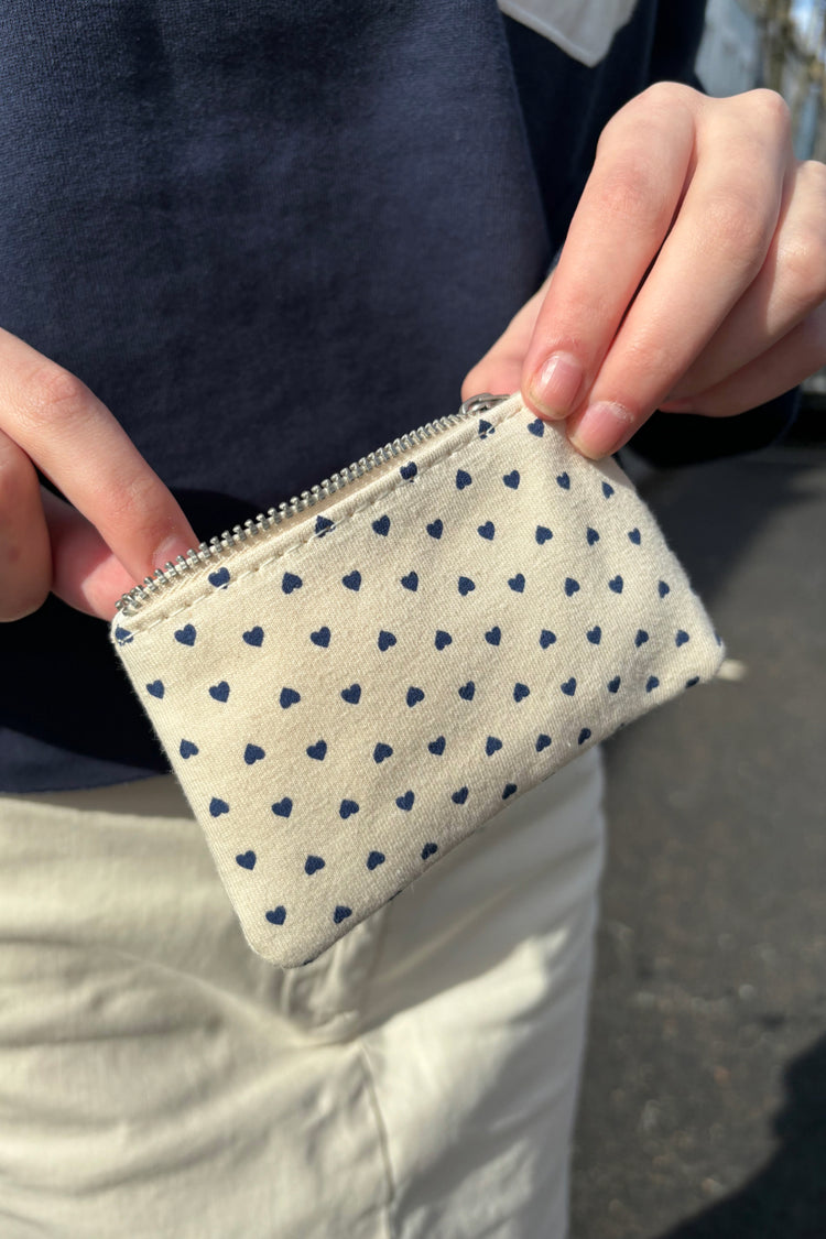 Heart Coin Purse | Navy Hearts