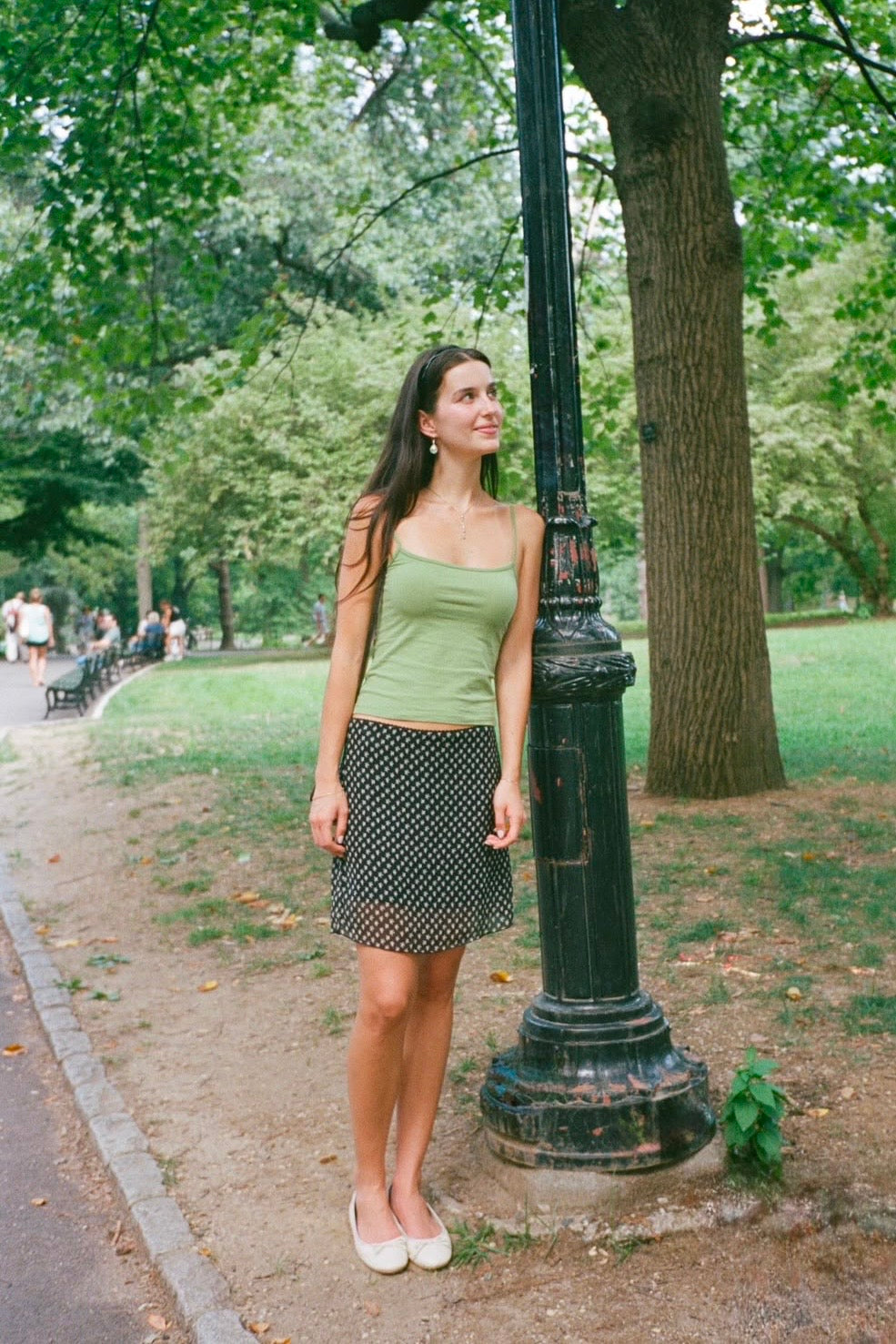 Skylar Ribbed Tank | Light Olive Green / XS/S