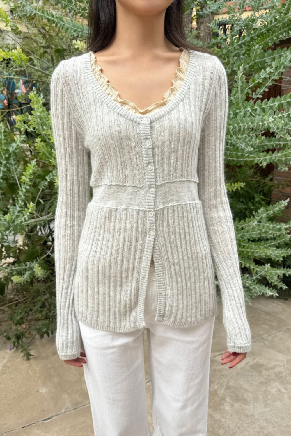 Nika Sweater | Light Heather Grey / XS/S