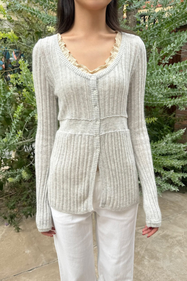 Nika Sweater | Light Heather Grey / XS/S