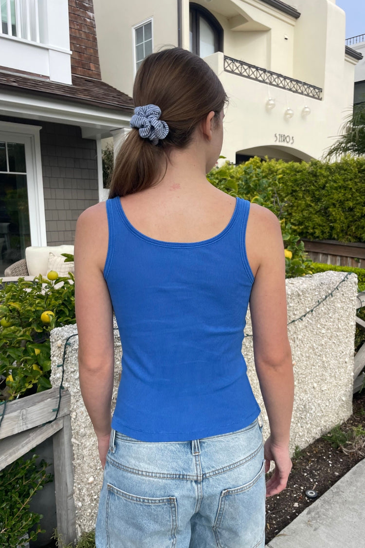 Dalis Long Tank | Medium Blue / XS/S