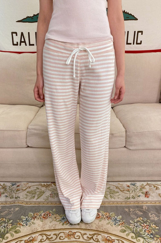 Pale Pink White Stripes / XS/S