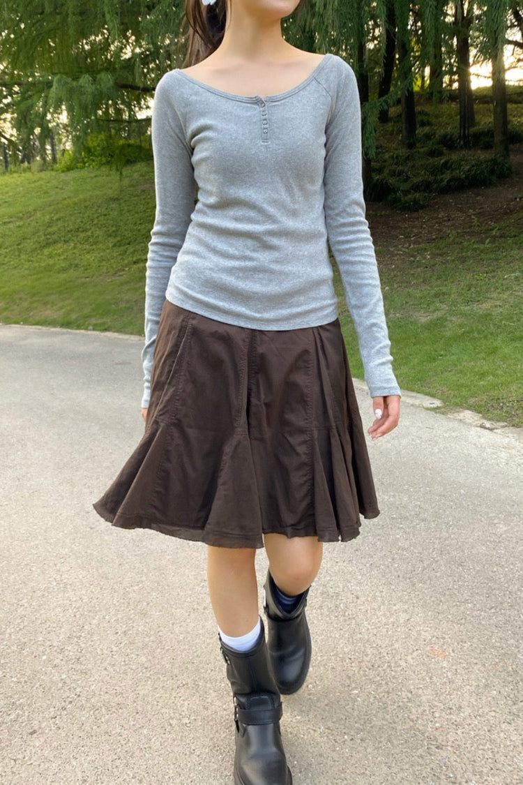 Zelly Top | Heather Grey / XS/S