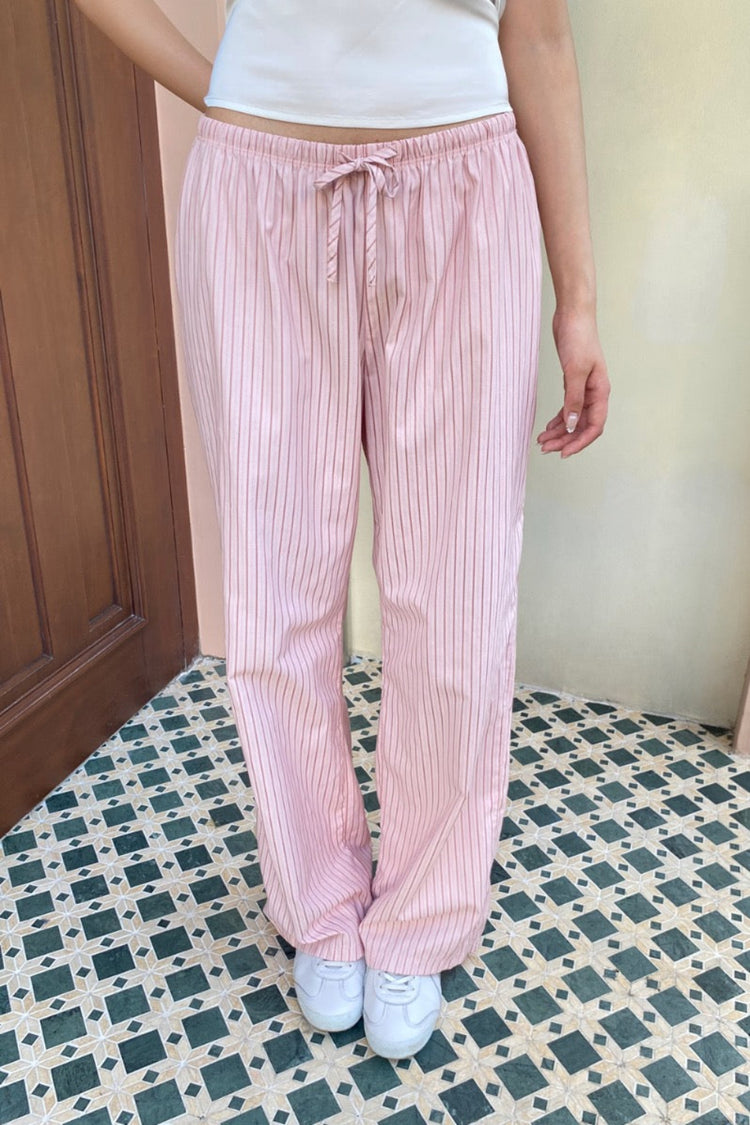 Keira Striped Sweatpants | Pink And Light Pink Stripes / XS/S