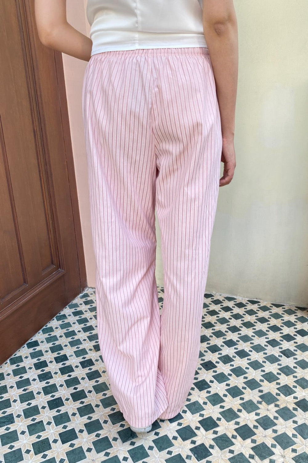 Keira Striped Sweatpants | Pink And Light Pink Stripes / XS/S