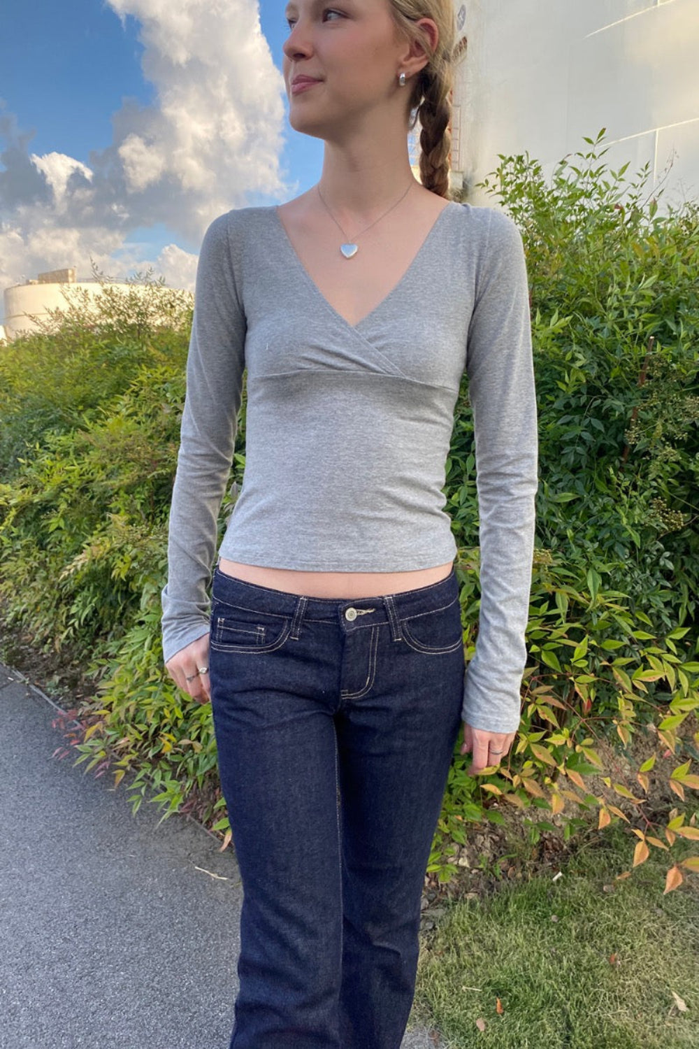 Amara Top | Heather Grey / XS/S