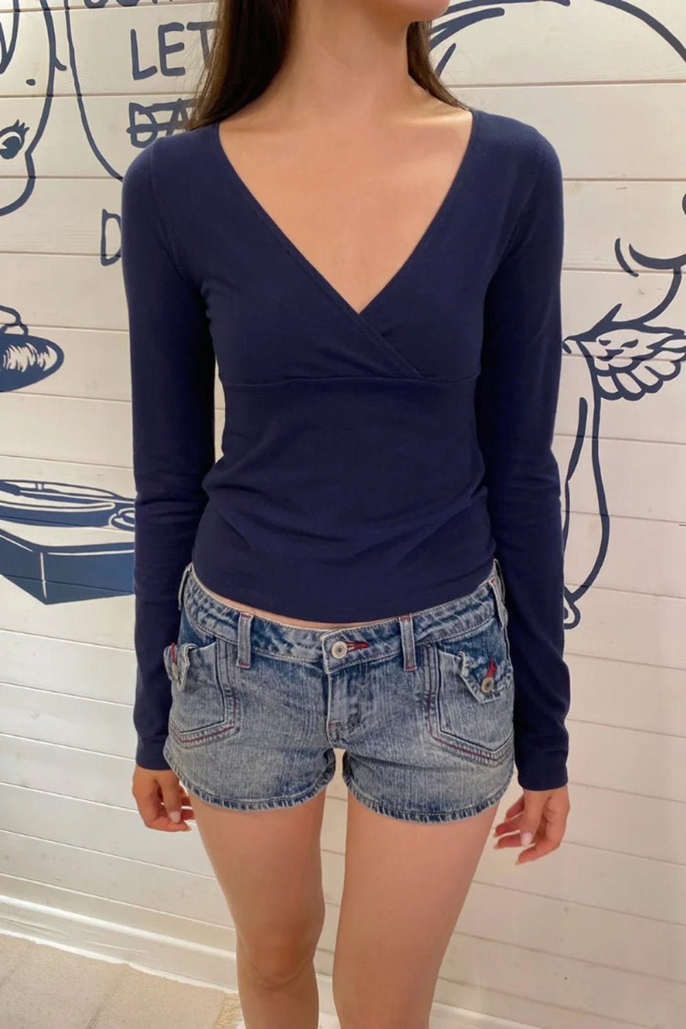 Amara Top | Blue Navy / XS/S