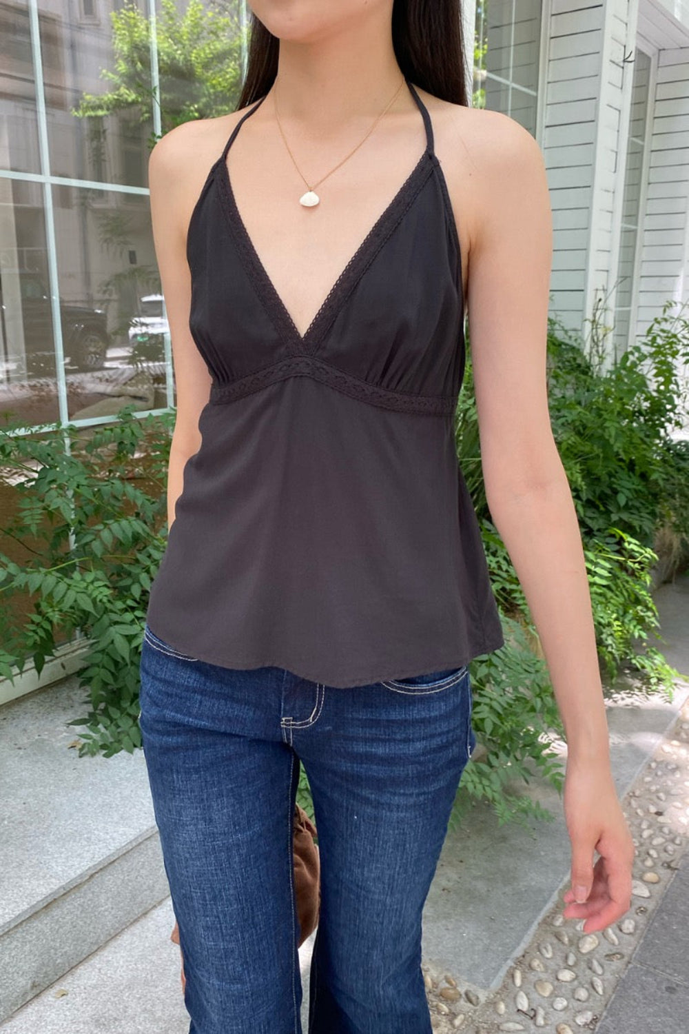 Edith Halter Top | Black / XS/S