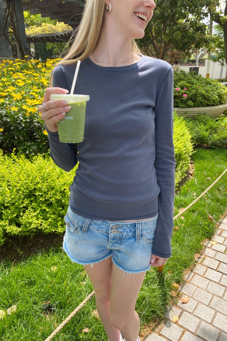 Ainsley Top | Faded Blue Navy / XS/S
