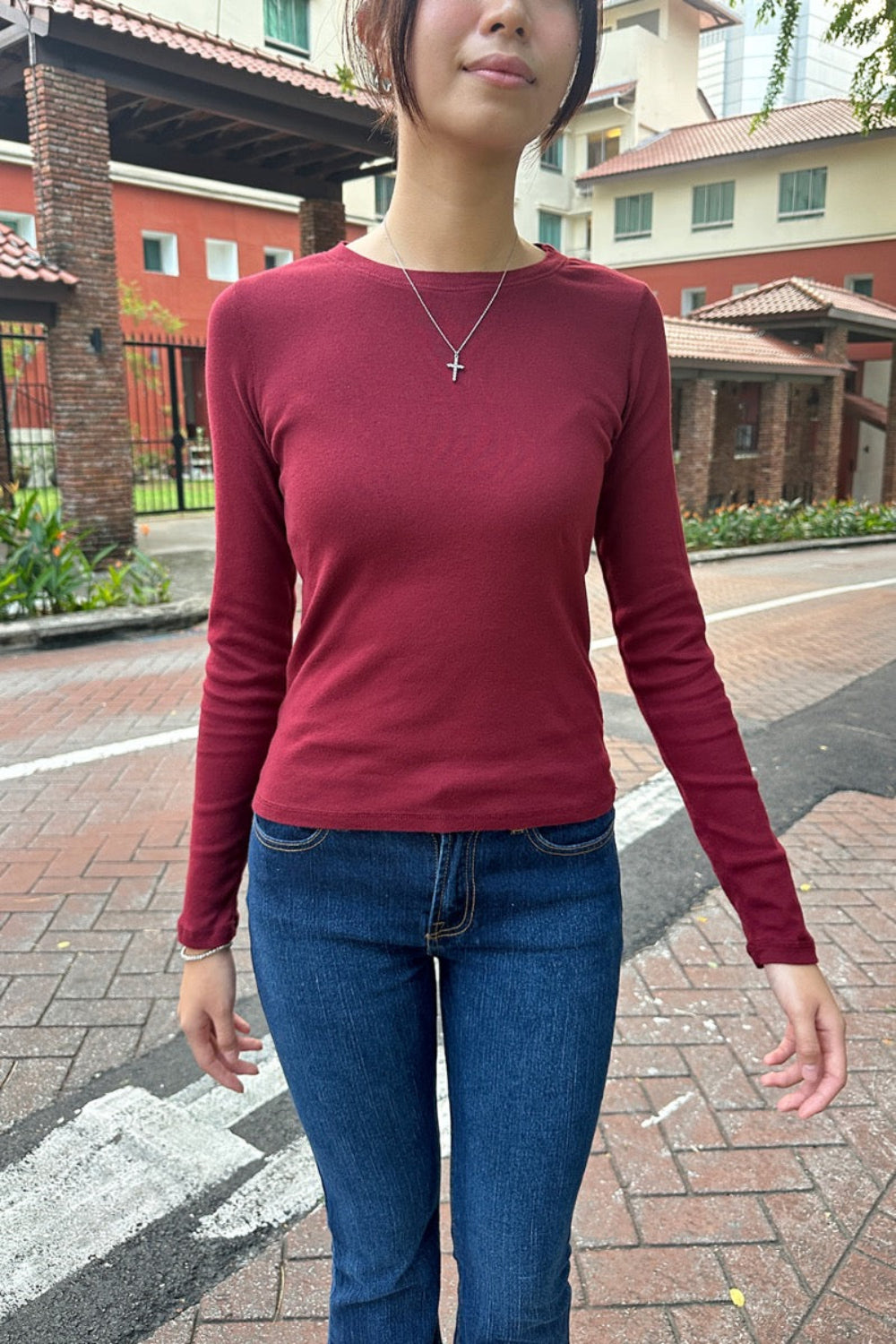 Ainsley Top | Ruby Red / XS/S