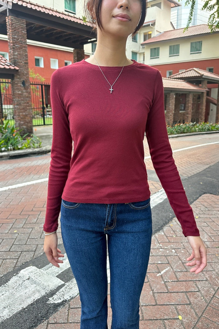 Ainsley Top | Ruby Red / XS/S