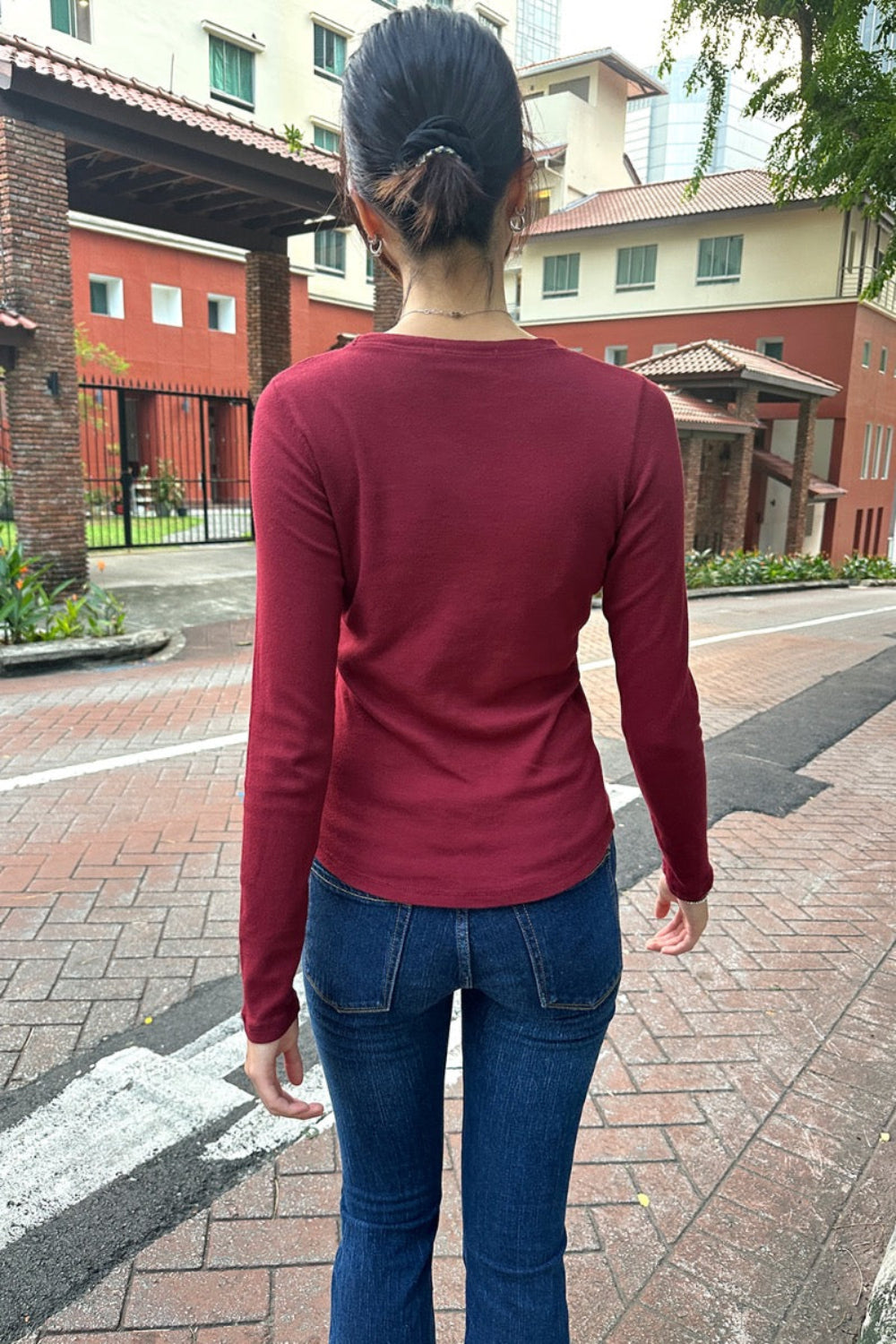 Ainsley Top | Ruby Red / XS/S