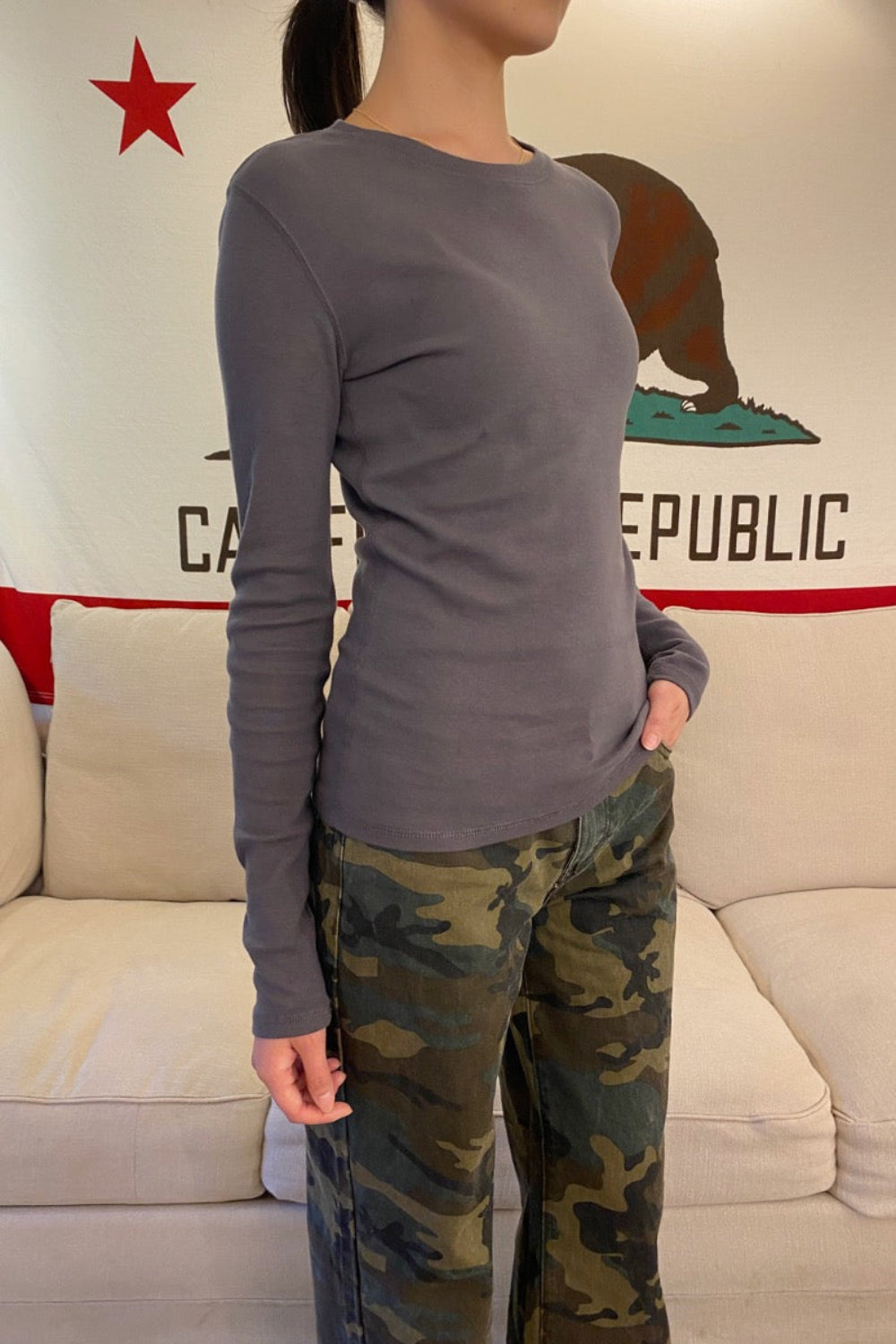 Ainsley Top | Dark Grey / XS/S