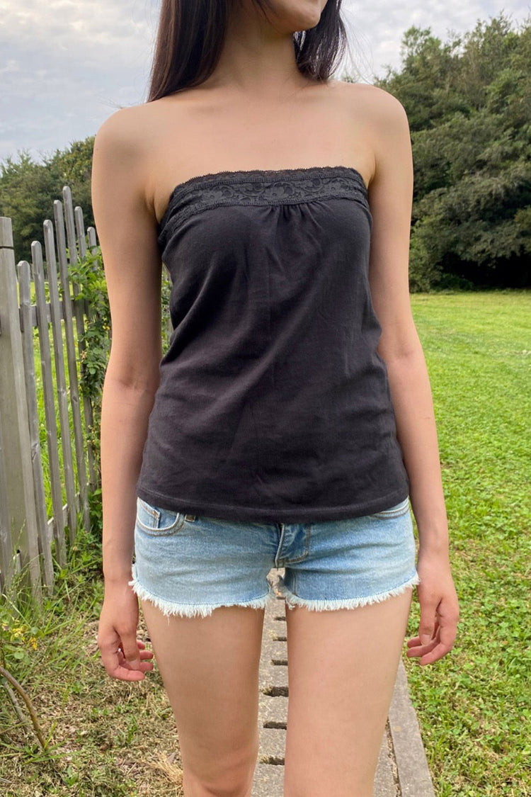 Lucky Tube Top | Black / XS/S